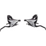 Шифтер/Тормозная ручка SHIMANO ACERA, EF65, левый/правый, 3X8 скоростей, трос+оплетка, черный