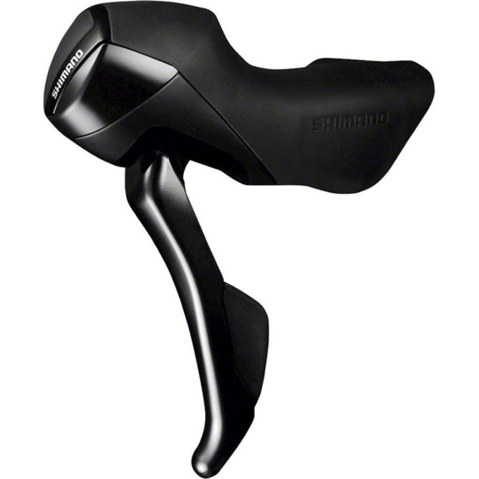 Шифтер/Тормозная ручка SHIMANO ST-RS405, левый, 2 скорости, с тросом переключателя, темно-серый