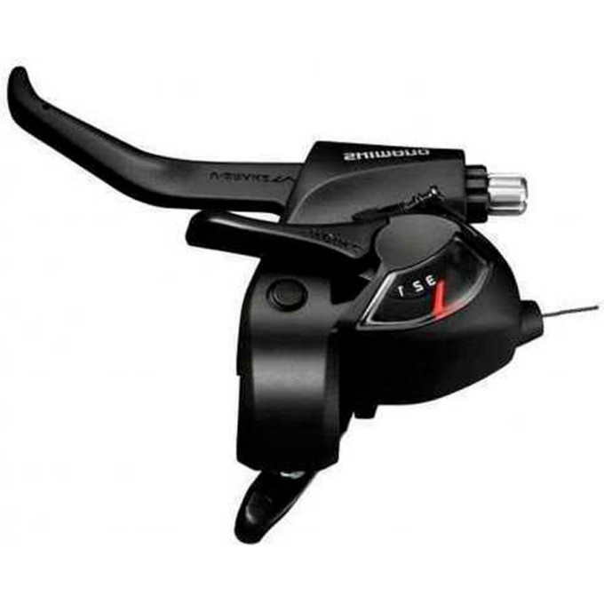 Шифтер/Тормозная ручка SHIMANO TOURNEY, TX800, 3СК, ТР. 1800ММ, ЦВ. ЧЕРН