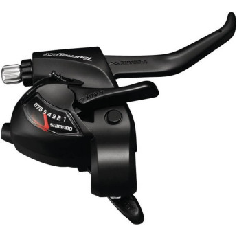 Шифтер тормозная ручка SHIMANO TOURNEY, TX800, 8 скоростей, трос 2050 мм, черный