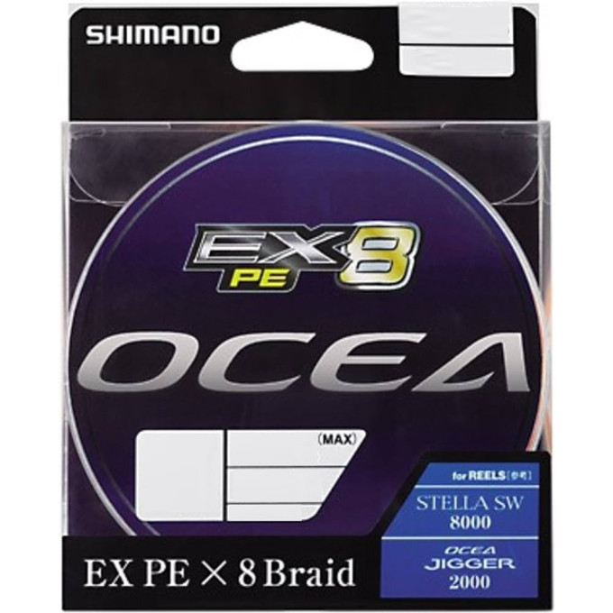 Шнур SHIMANO PL-O78L Ocea EX8 PE [10m x 5colors] 300m #8 (121lb)
