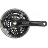 Система SHIMANO ACERA, M361, 170 мм, квадрат, 42/32/22T, защита, черный