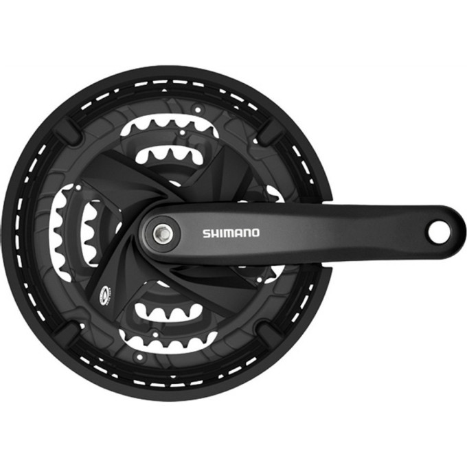 Система SHIMANO ACERA, M371, 170мм, Кв, 44/32/22, с болтами, черный