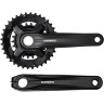 Система SHIMANO ACERA MT210-2B, 175 мм, 36/22T, интегрированный вал, черный, для 9 скоростей, CL:+3 мм, без упаковки
