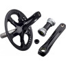 Система SHIMANO ALFINE, S501, 170 мм, интегрированный вал, 39T с кареткой, защита двойная, черный