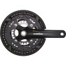 Система SHIMANO ALIVIO, T4010, для 3x9 скоростей, 175мм, Octalink, 48/36/26T без каретки, черный, с защитой
