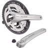 Система SHIMANO ALIVIO, T4060, 175 мм, интегрированный вал, 48/36/26, с защитой, серебристая