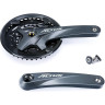 Система SHIMANO ALTUS, M2000, 175 мм, квадрат, 40/30/22T, черной с защитой, с болтами