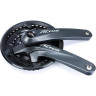 Система SHIMANO ALTUS, M2000, 175 мм, квадрат, 40/30/22T, черной с защитой, с болтами