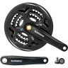 Система SHIMANO ALTUS M311, 170 мм, квадрат, 42/32/22T, с защитой, черный