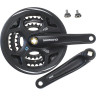 Система SHIMANO ALTUS M311, 170 мм, квадрат, 42/32/22T, с защитой, черный