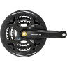 Система SHIMANO ALTUS, M311, 175 мм, квадрат, 42/32/22T, с защитой, черный