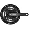 Система SHIMANO ALTUS, M371, 175 мм, квадрат, 44/32/22, с болтами, с защитой, черный