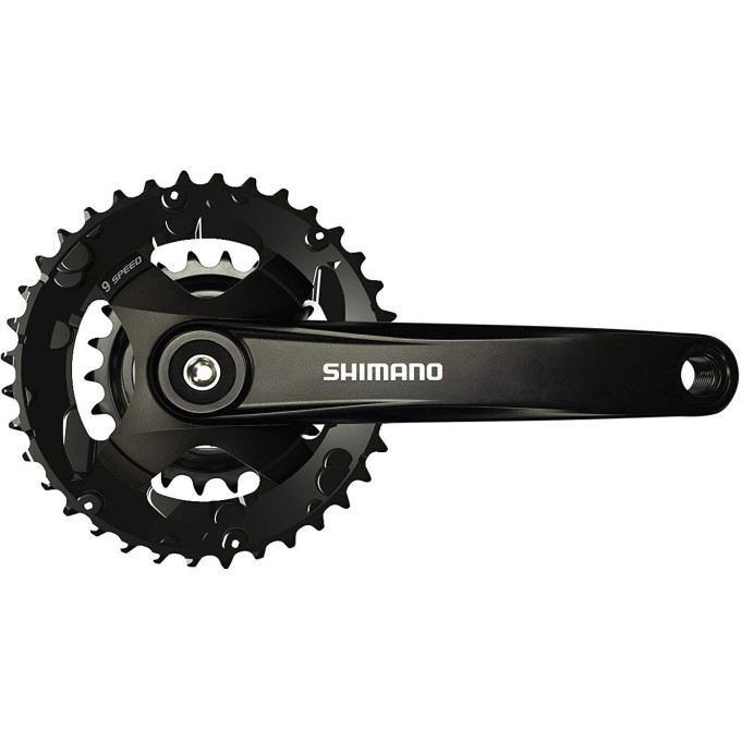 Система SHIMANO ALTUS, MT101, 175 мм, для 2X9 скоростей, квадрат, 36/22 черный