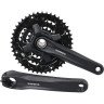 Система SHIMANO ALTUS, MT200-3, 175мм, 40/30/22T, интегрированый вал, без защиты, черный для 9 скоростей