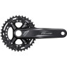 Система SHIMANO DEORE M4100-B2, для 2x10 скоростей, 170мм, интегрированный вал, 36-26T без каретки, для CL:51,8мм