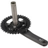 Система SHIMANO DEORE, M6000-2, 175мм, интегрированный вал, 10 скоростей, 34/24T без каретки, черный