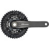 Система SHIMANO DEORE, M6000-3, 170 мм, интегрированный вал, 10 скоростей, 40/30/22T без каретки, черный