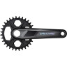 Система SHIMANO DEORE M6130-1, для 1x12 скоростей, 175мм, интегрированный вал, 32T без каретки, для CL:56.5мм