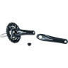 Система SHIMANO DEORE, M617, 170 мм, интегрированный вал, 36/22T без каретки, черный