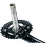 Система SHIMANO DEORE, M617, 170 мм, интегрированный вал, 36/22T без каретки, черный