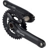 Система SHIMANO DEORE, M617, 175 мм, интегрированный вал, 36/22T без каретки, черный