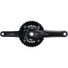 Система SHIMANO DEORE, M617, 175 мм, интегрированный вал, 36/22T без каретки, черный