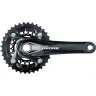 Система SHIMANO DEORE, M617, 175 мм, интегрированный вал, 36/22T без каретки, черный