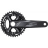 Система SHIMANO M5100-B2, DEORE для 2x11скоростей, 175мм, интегрированый вал, 36-26T без каретки, для CL:51,8мм