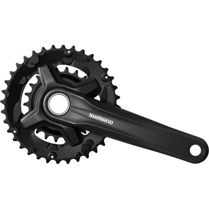 Система SHIMANO MT210-B, 175мм, 36/22T, интегрированный вал, с защитой, черный CL+3мм, для 9 скоростей