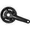 Система SHIMANO MT210-B, 175мм, 36/22T, интегрированный вал, с защитой, черный CL+3мм, для 9 скоростей