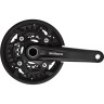 Система SHIMANO MT500, для 3x10 скоростей, 175мм, интегрированый вал, 40/30/22T без каретки, черный, с защитой
