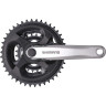 Система SHIMANO TOURNEY, M131, 170мм, квадрат, 42/34/24, серебристый, без упаковки