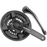 Система SHIMANO TY301, 175 мм, квадрат, 48/38/28, с защитой, черный, без упаковки