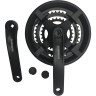 Система SHIMANO TY301, 175 мм, квадрат, 48/38/28, с защитой, черный, без упаковки
