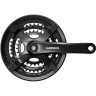 Система SHIMANO TY501, 175мм, квадрат, 42/34/24, без защиты, с болтами, черный, без упаковки