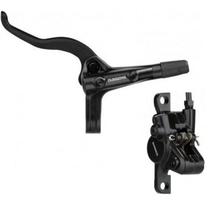 Тормоз дисковый SHIMANO BL-MT401(ЛЕВ)/BR-MT400(ПЕРЕДН), ПОЛИМЕРН. КОЛ., 1000ММ