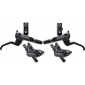 Тормоз дисковый SHIMANO DEORE, j-kit, BL(левый M6100)/BR(передний M6120, 4 поршня), полимерная колодка, 1000мм