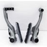 Тормоз SHIMANO V-BR ALIVIO, T4010, серебреный, задний, колодки S70C