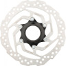 Тормозной диск SHIMANO RT10, 160мм, C.LOCK, С LOCK RING, только для пластиковых колодок