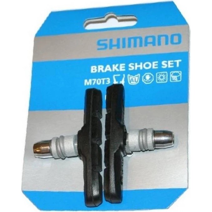 Тормозные колодки SHIMANO для v-brake, M70T3, пара