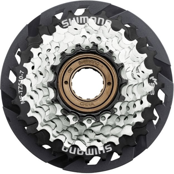 Трещотка велосипедная SHIMANO TOURNEY TZ510, 7 скоростей, 14-28T, с защитой