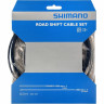 Трос и оплетка переключателя SHIMANO SP40, оплетка 1700 мм черная, трос 1.2X2100 мм нержавейка, 2 штуки, Y60098501