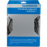Трос и оплетка тормоза SHIMANO MTB, трос 1000 мм/2050 мм нержавейка, Y80098021