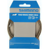 Трос тормоза SHIMANO, нержавеющая сталь, для шоссе, 1.6x2050мм, с концевиком троса