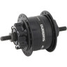 Втулка динамо SHIMANO 3D32, 36 отверстий, 6V-3W, под гайки, диск под 6 болтов с SM-DH10, черный