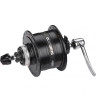 Втулка динамо SHIMANO 3D37, 32 отверстия, 6V-3W, QR, под дисковый тормоз C.Lock, OLD:100 мм, черный