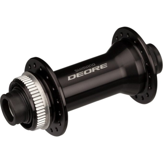 Втулка передняя SHIMANO DEORE, M6010-B, 32 ОТВ, C.LOCK, ПОД ОСЬ 15ММ(БЕЗ ОСИ), OLD: 110ММ, ЦВ. ЧЕРН