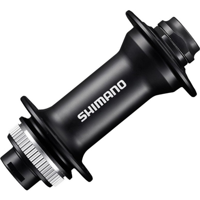Втулка передняя SHIMANO MT400, 32 ОТВ, CENTER LOCK, ПОД ОСЬ 15ММ(БЕЗ ОСИ), OLD 110ММ,ЦВ. ЧЕРНЫЙ