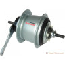 Втулка планетарная SHIMANO NEXUS, C6001, 36 отверстий, 8 скоростей, 132x184 мм, ножной тормоз, серебристый, без упаковки, пыльник